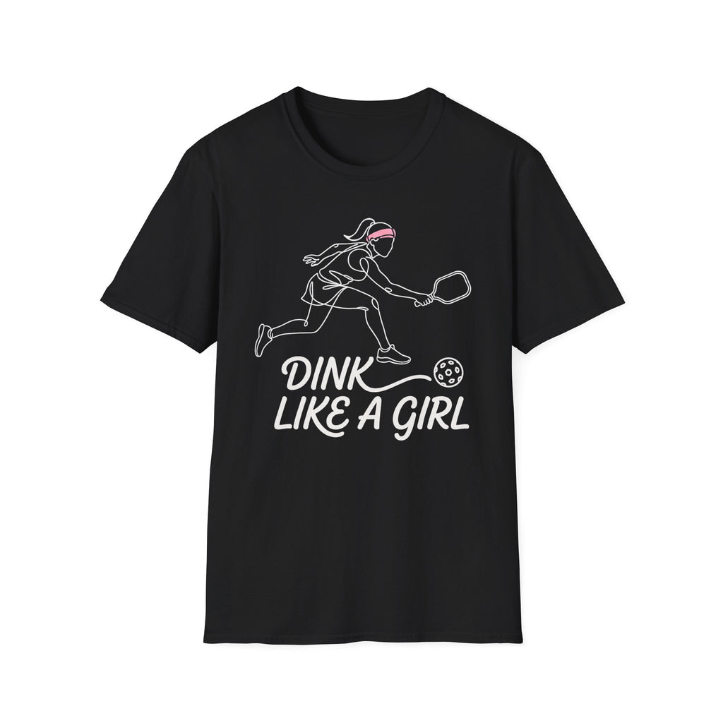 T-Shirt "Dink Like A Girl" Line Art