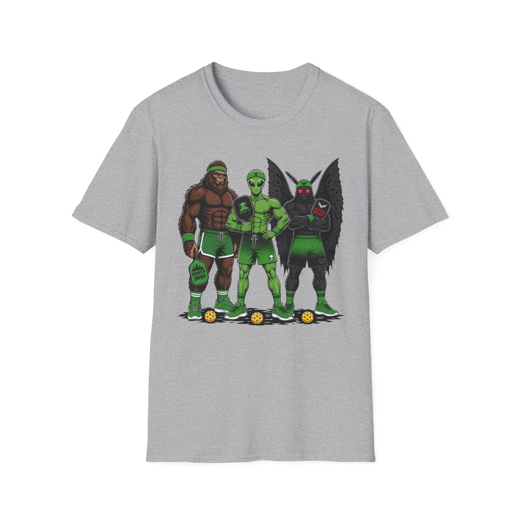T-Shirt "Bigfoot Alien Mothman" Pickleball