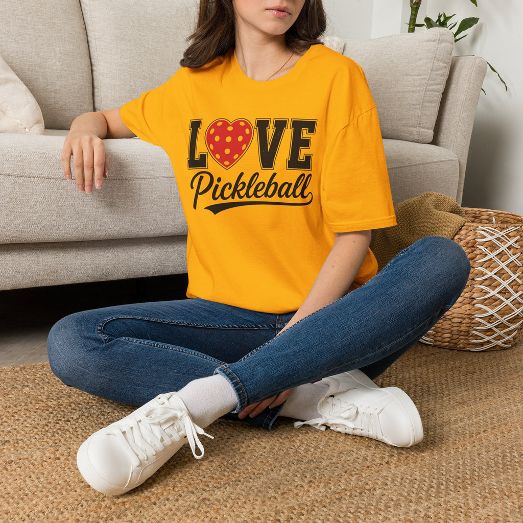 T-Shirt "Love Pickleball" Red
