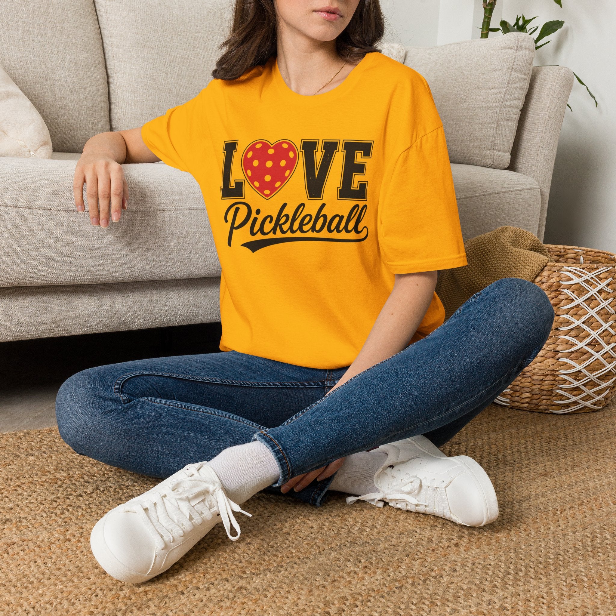 T-Shirt "Love Pickleball" Red