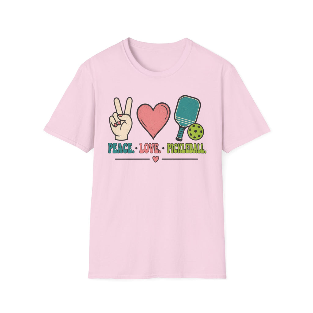 T-Shirt "Peace. Love. Pickleball."