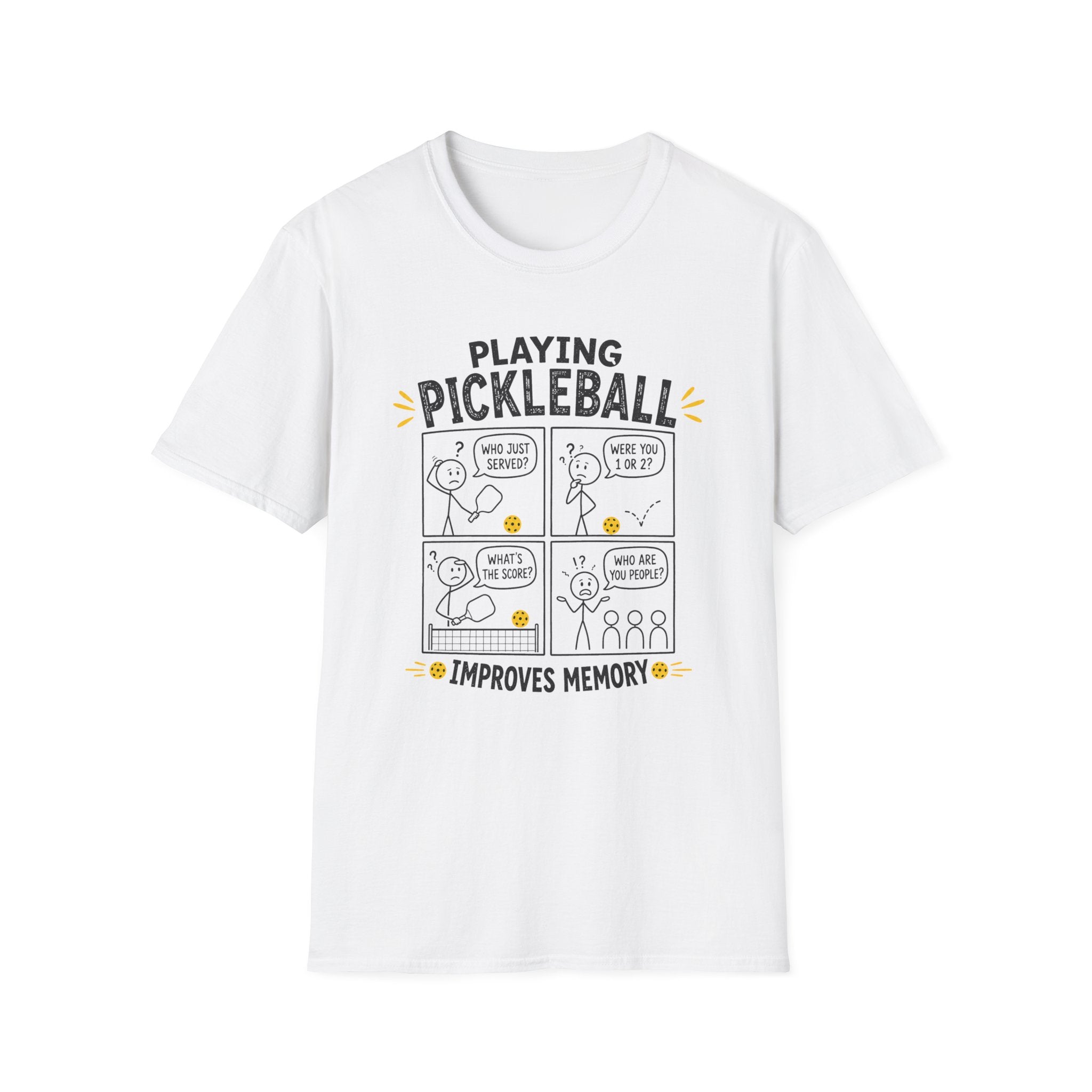 T-Shirt "Playing Pickleball Improves Memory"