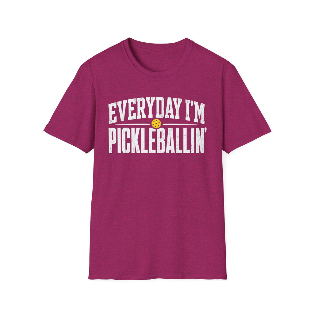 T-Shirt "Everyday I'm Pickleballin"