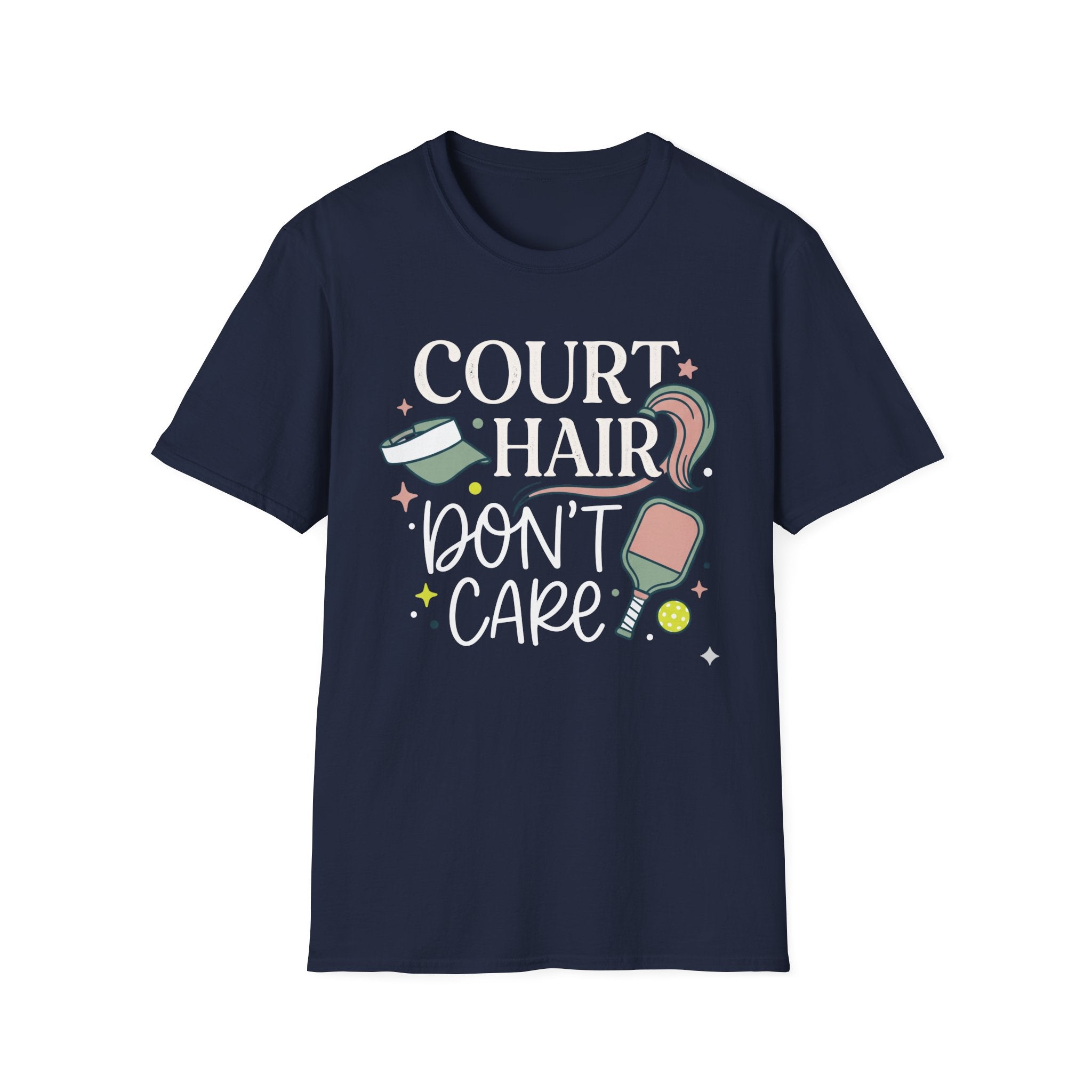 T-Shirt "Court Hair Don't Care"
