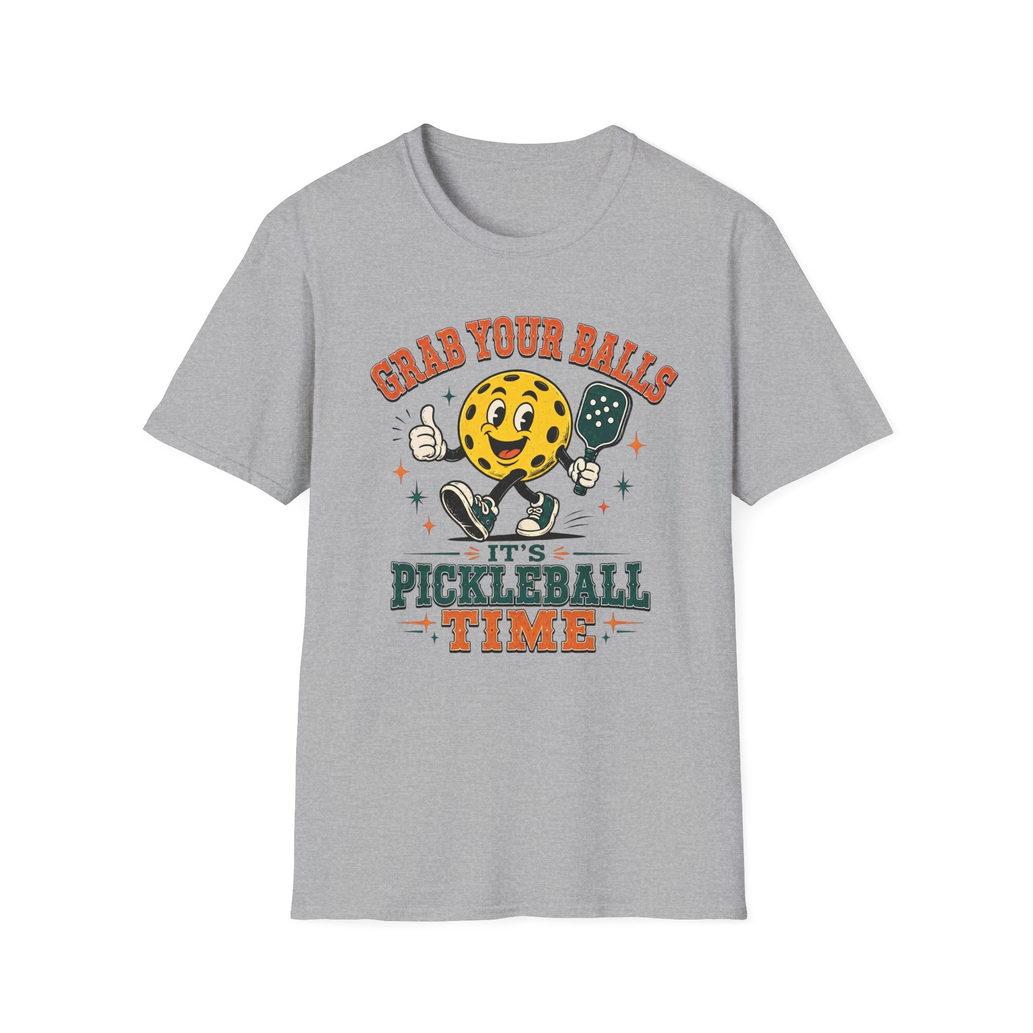 T-Shirt "Grab Your Balls Its Pickleball Time"