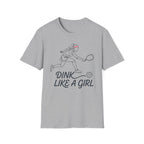 T-Shirt "Dink Like A Girl" Line Art