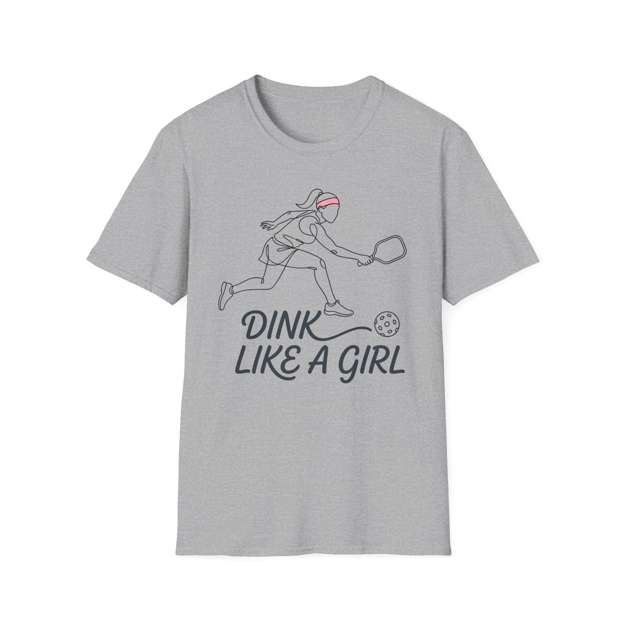 T-Shirt "Dink Like A Girl" Line Art