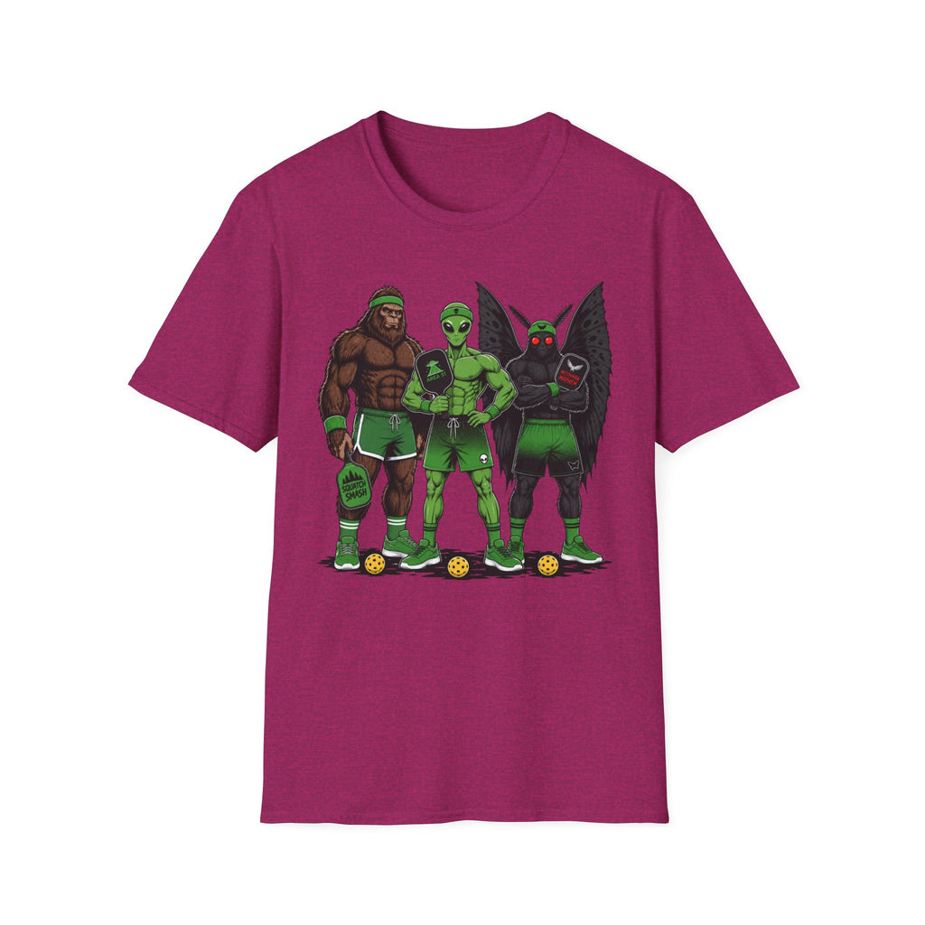 T-Shirt "Bigfoot Alien Mothman" Pickleball