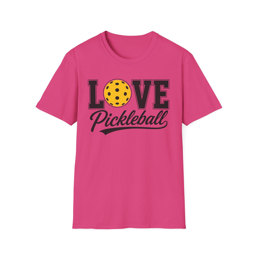 T-Shirt "Love Pickleball" Yellow