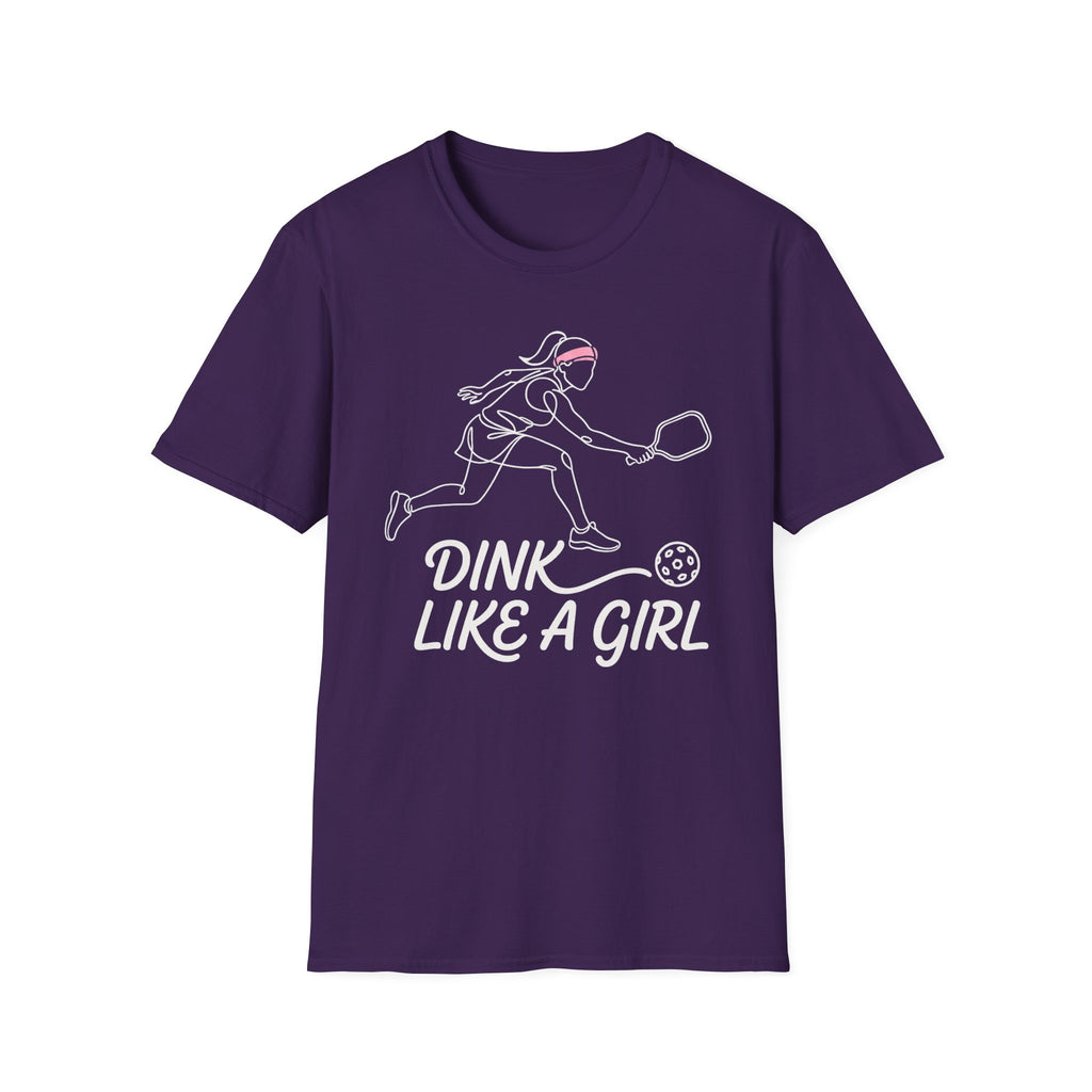 T-Shirt "Dink Like A Girl" Line Art