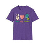 T-Shirt "Peace. Love. Pickleball."