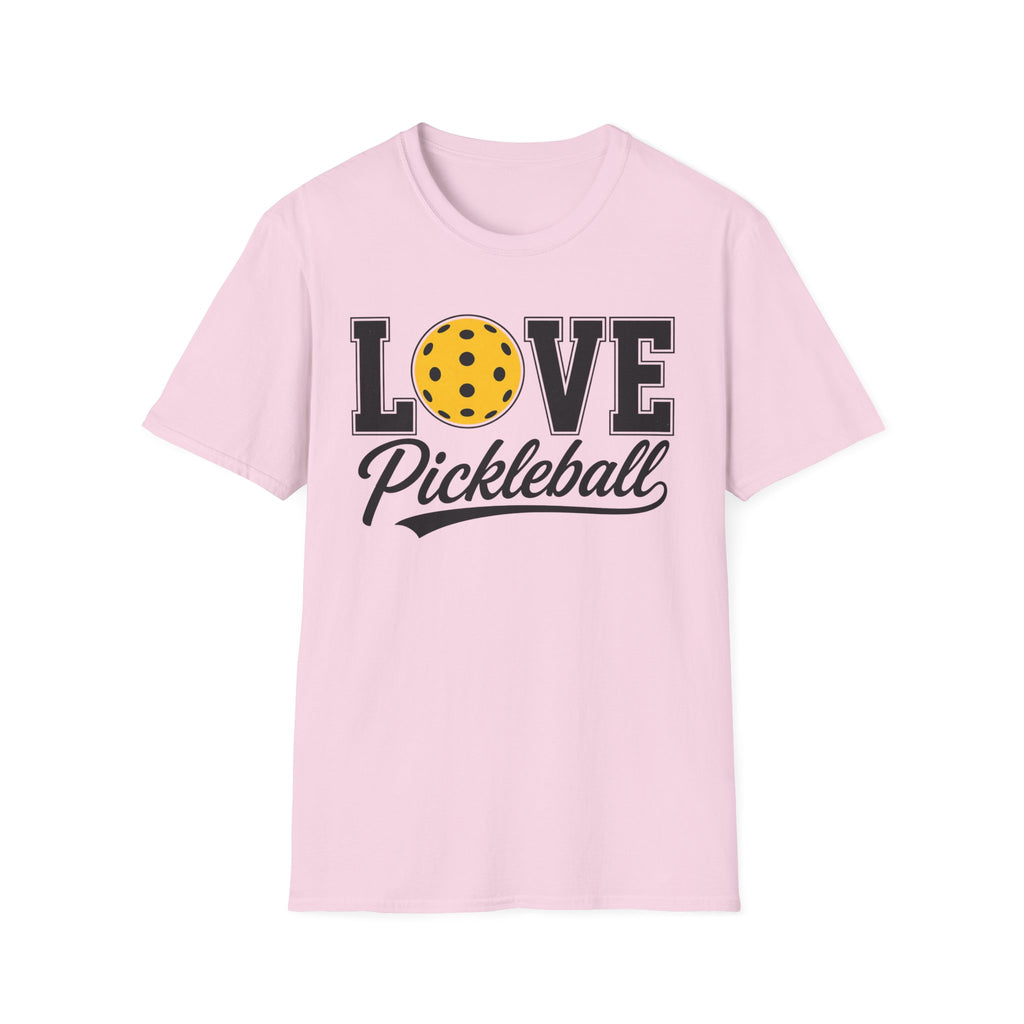 T-Shirt "Love Pickleball" Yellow