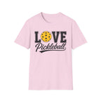 T-Shirt "Love Pickleball" Yellow