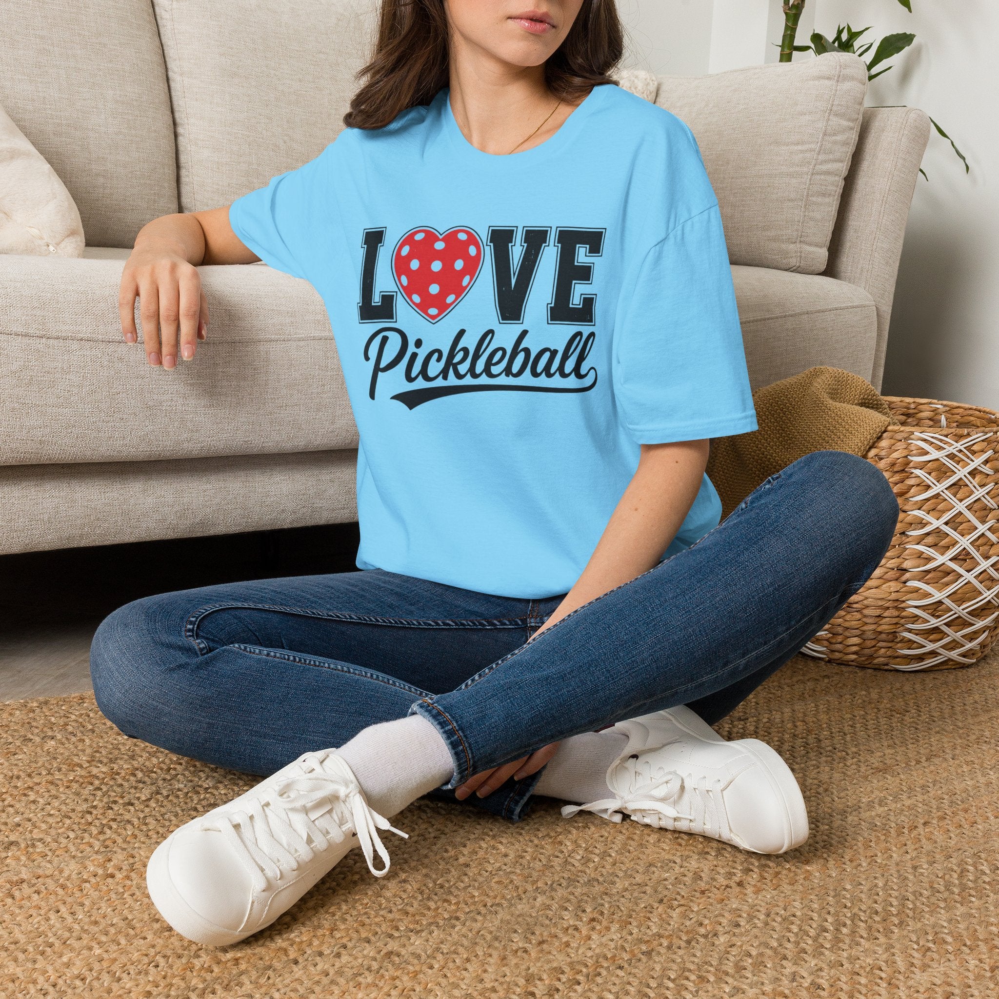 T-Shirt "Love Pickleball" Red