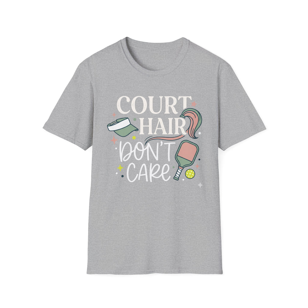 T-Shirt "Court Hair Don't Care"