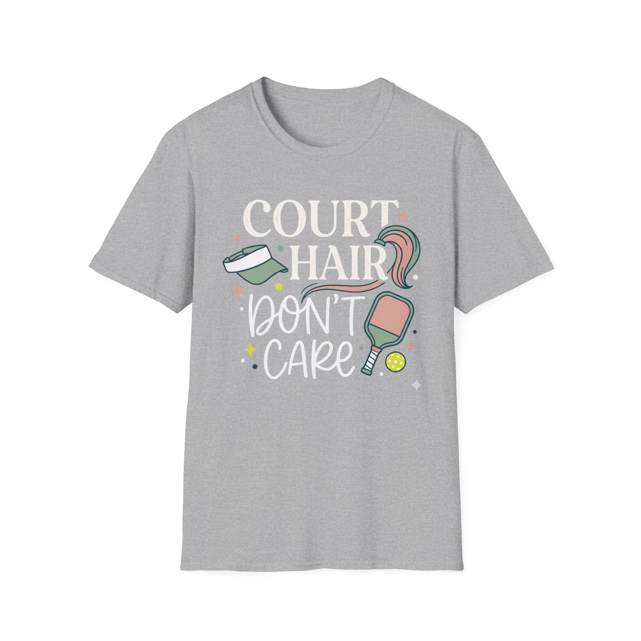 T-Shirt "Court Hair Don't Care"