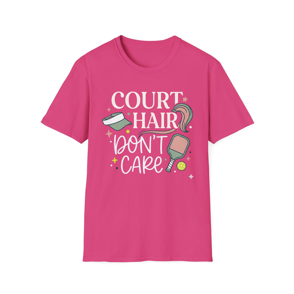 T-Shirt "Court Hair Don't Care"