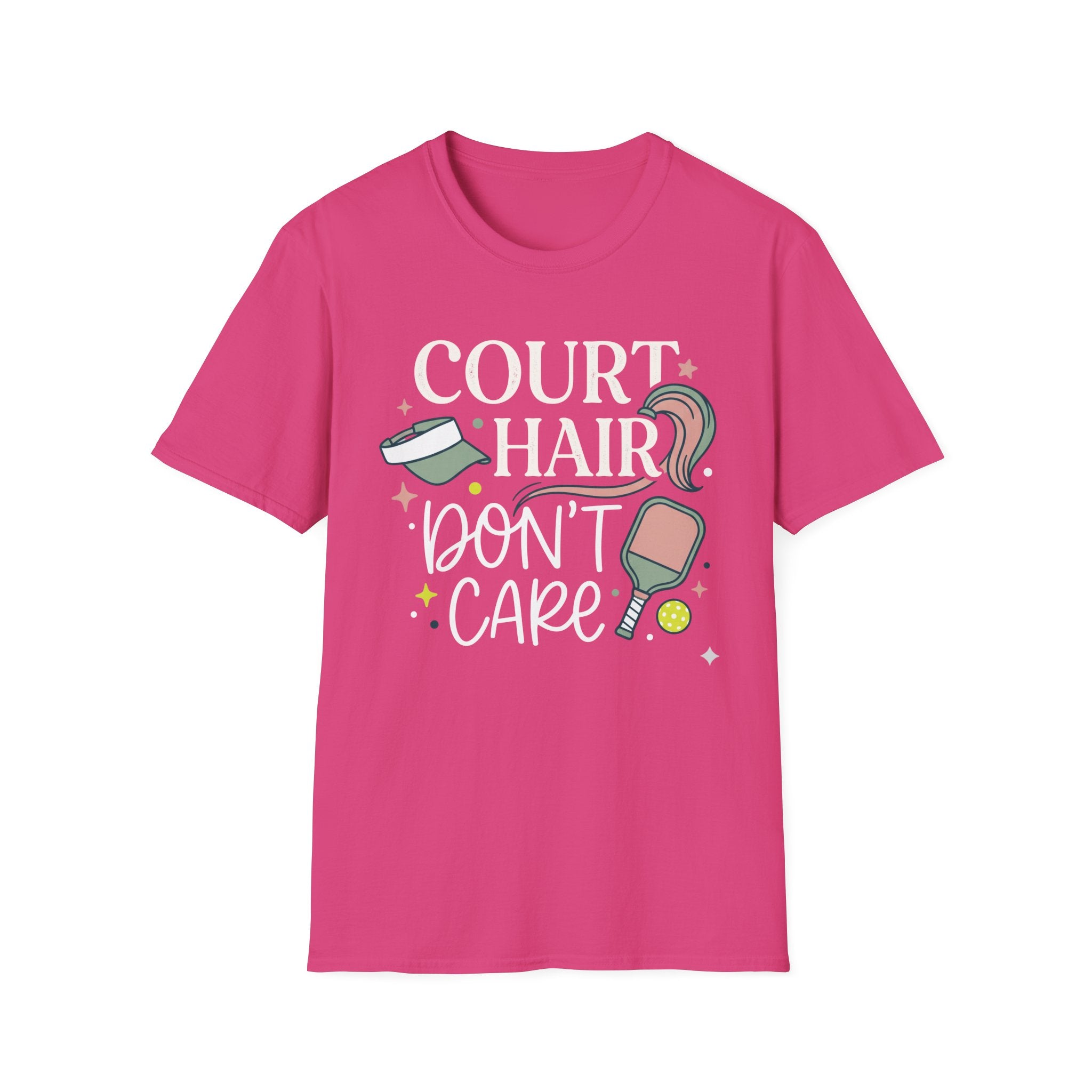 T-Shirt "Court Hair Don't Care"