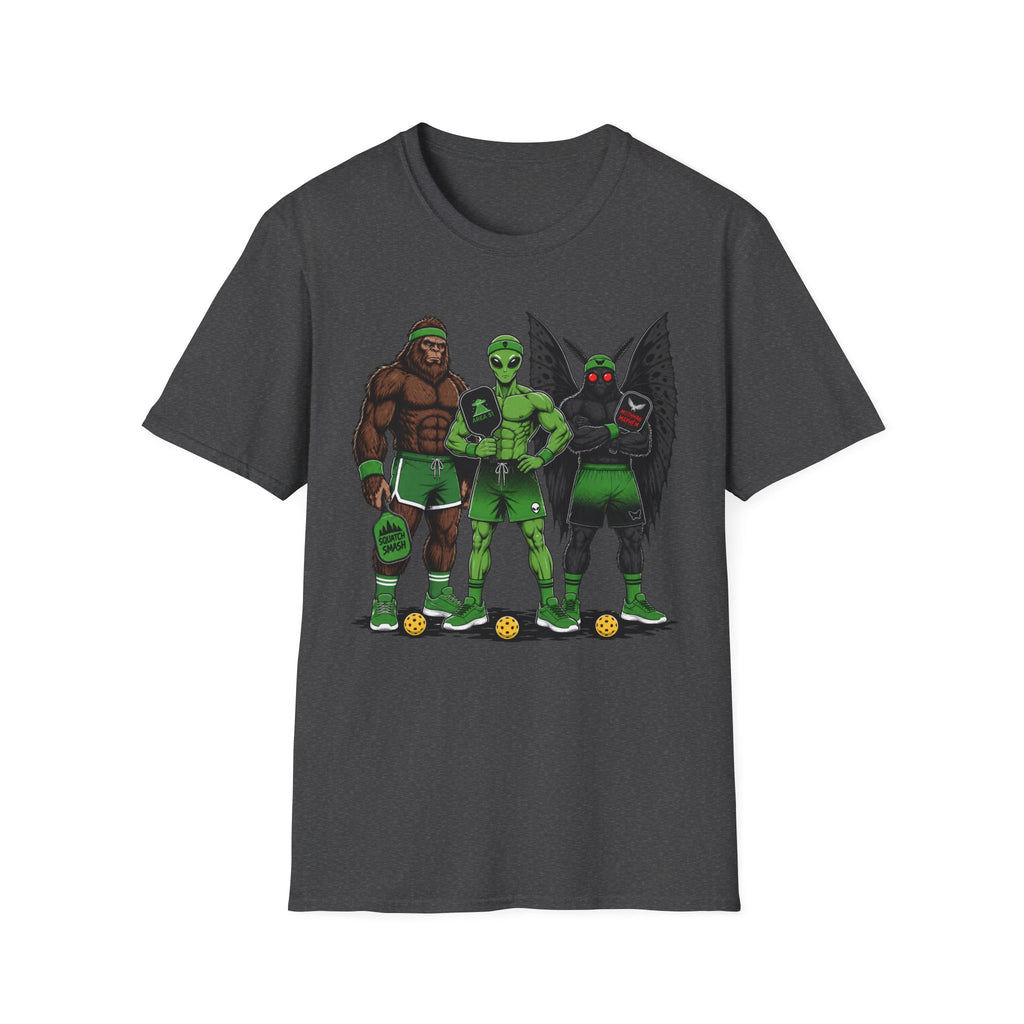 T-Shirt "Bigfoot Alien Mothman" Pickleball