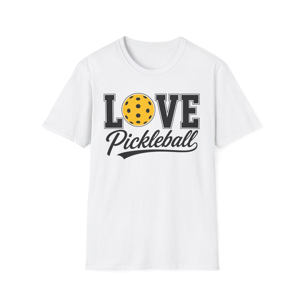 T-Shirt "Love Pickleball" Yellow