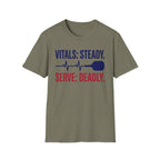 T-Shirt "Vitals: Steady. Serve: Deadly."