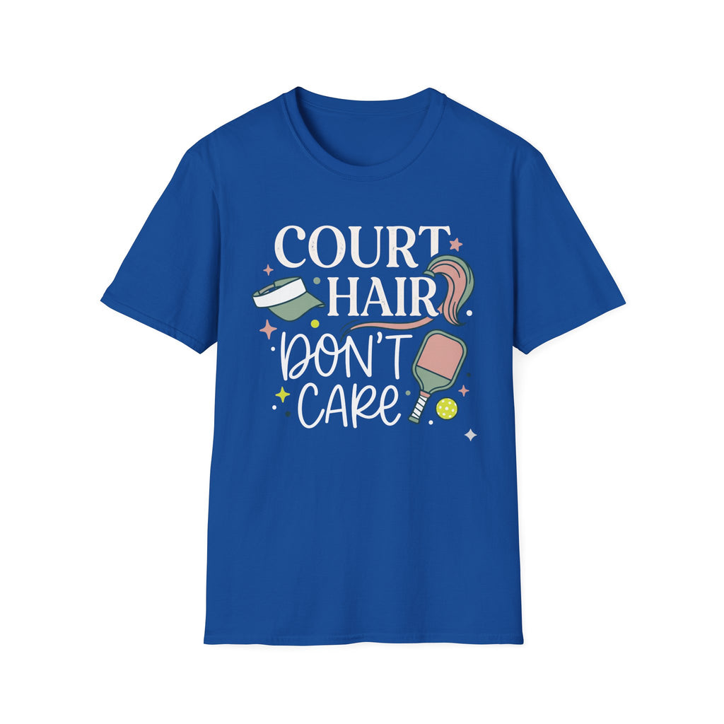 T-Shirt "Court Hair Don't Care"