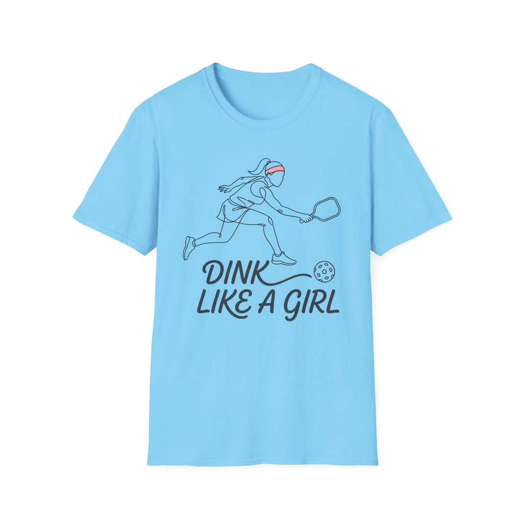 T-Shirt "Dink Like A Girl" Line Art