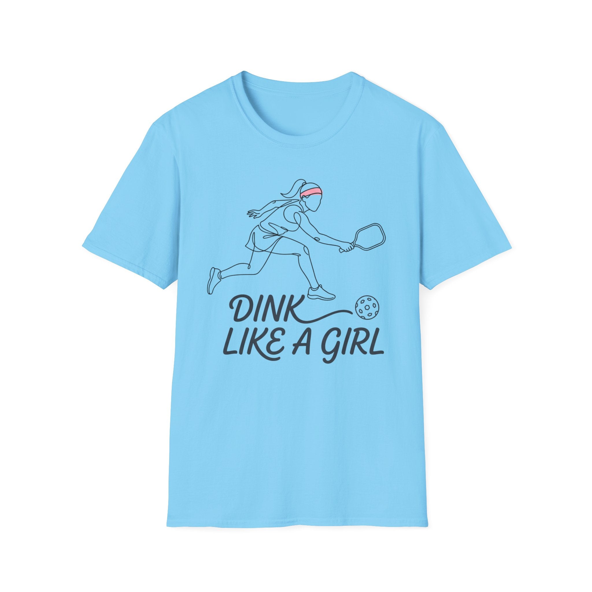 T-Shirt "Dink Like A Girl" Line Art