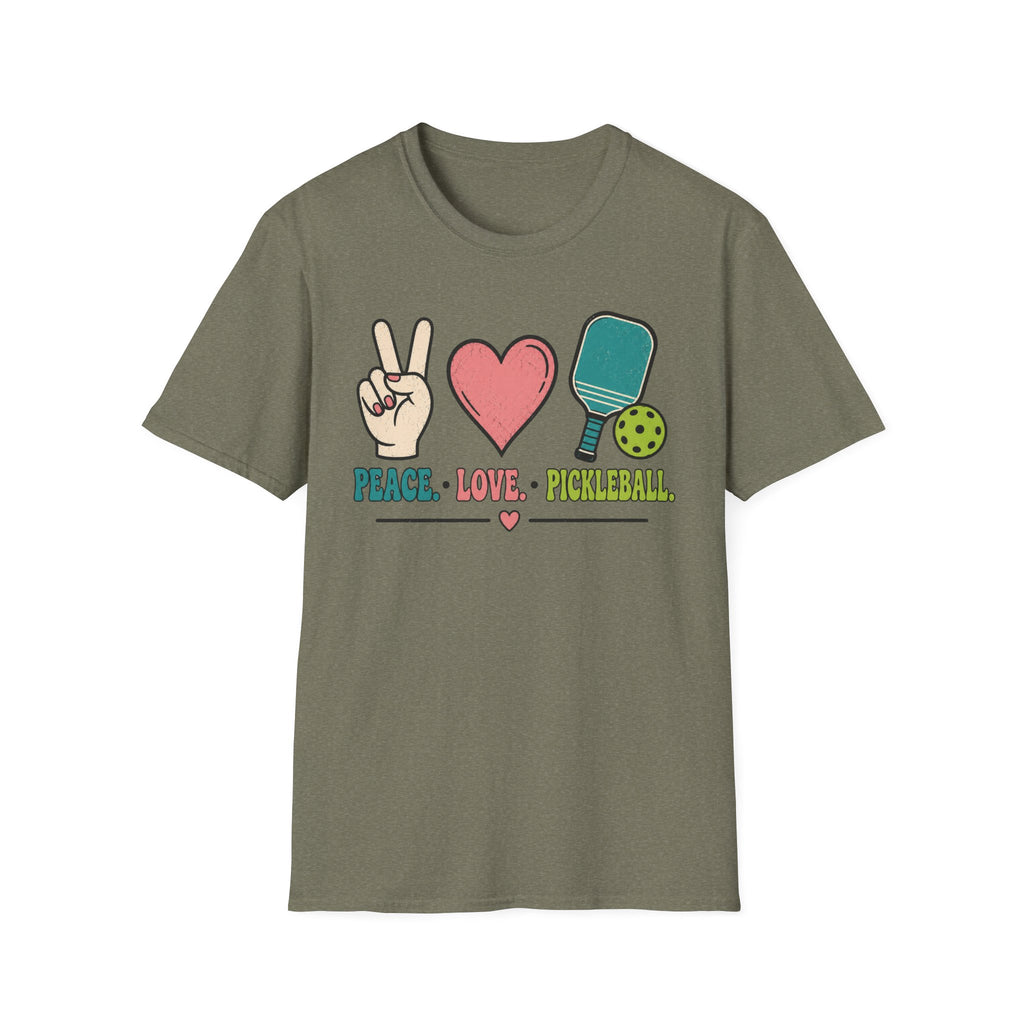 T-Shirt "Peace. Love. Pickleball."