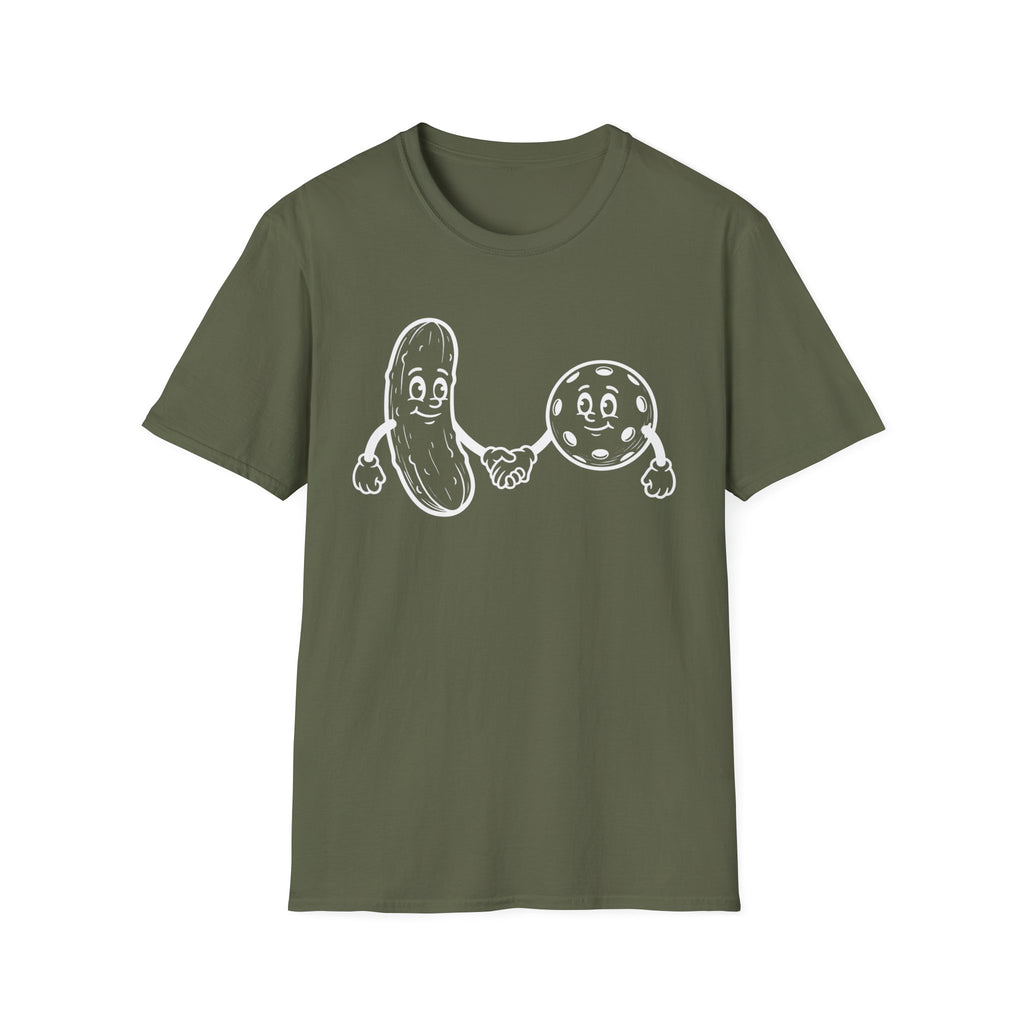 T-Shirt "Pickle and Ball" Holding Hands
