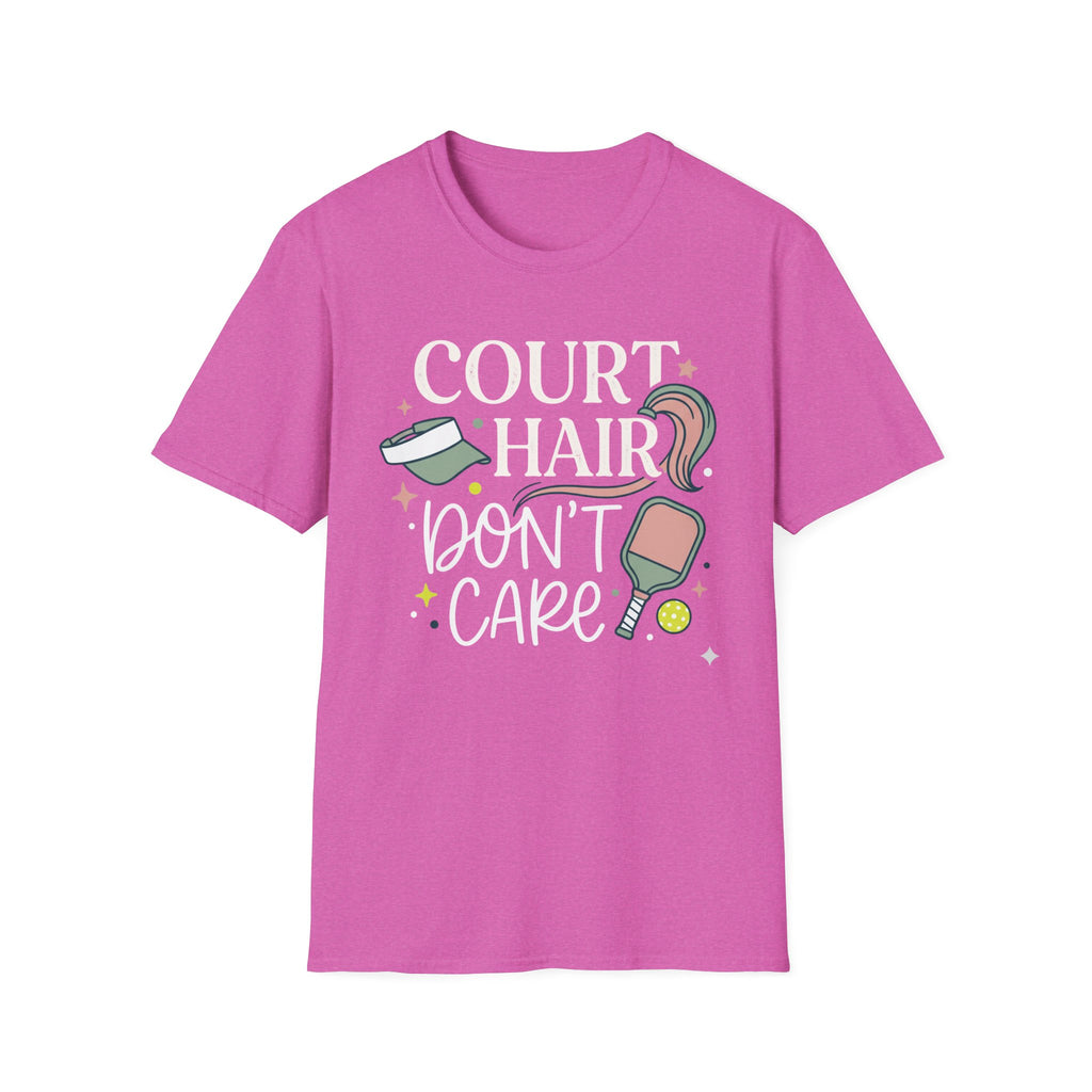 T-Shirt "Court Hair Don't Care"