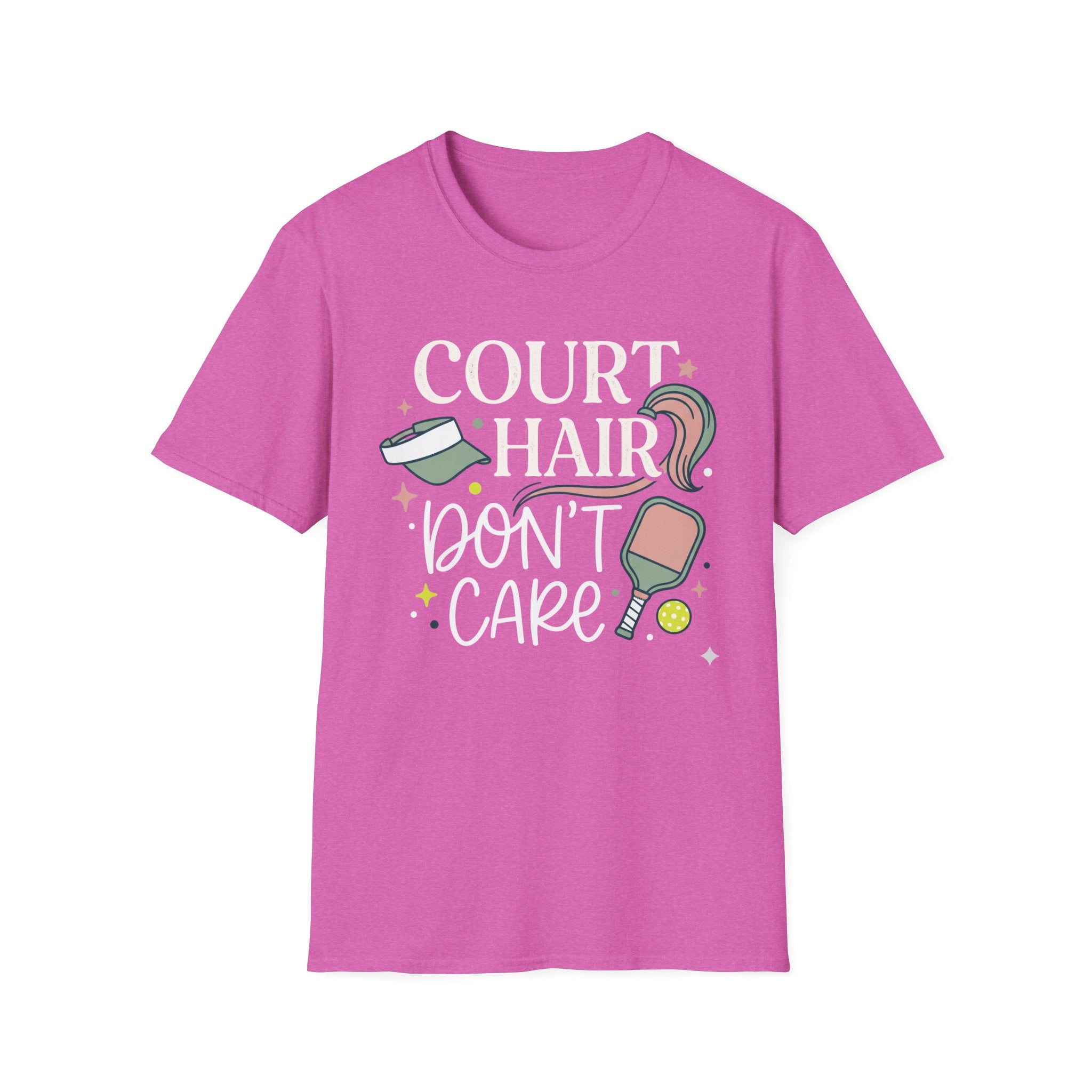 T-Shirt "Court Hair Don't Care"