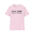 T-Shirt "0-0-2, START. — Pickleball Math"