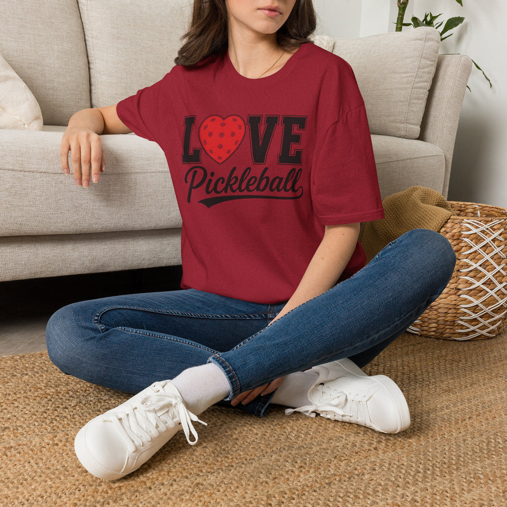 T-Shirt "Love Pickleball" Red