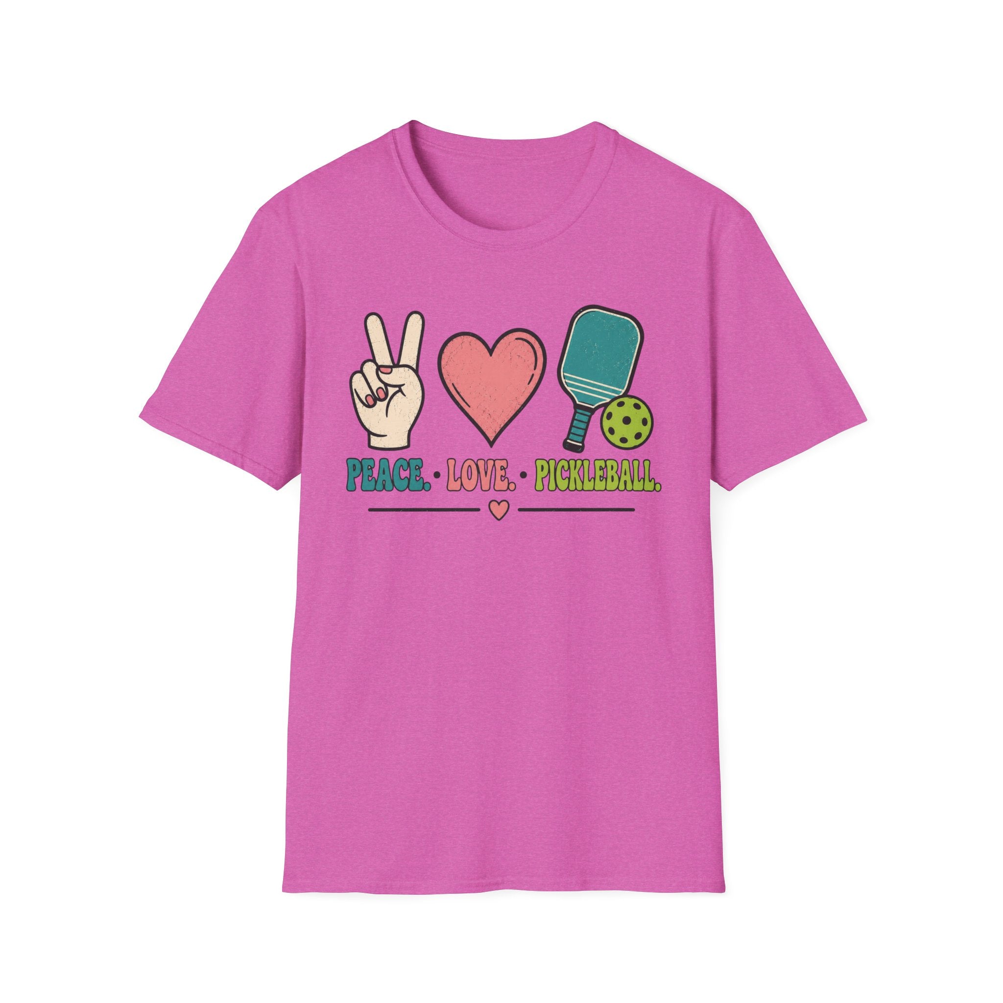 T-Shirt "Peace. Love. Pickleball."
