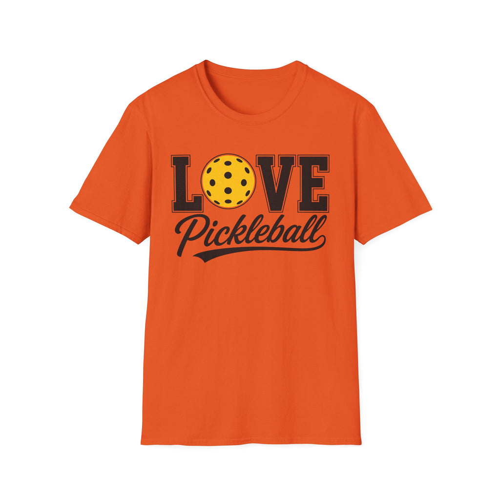 T-Shirt "Love Pickleball" Yellow