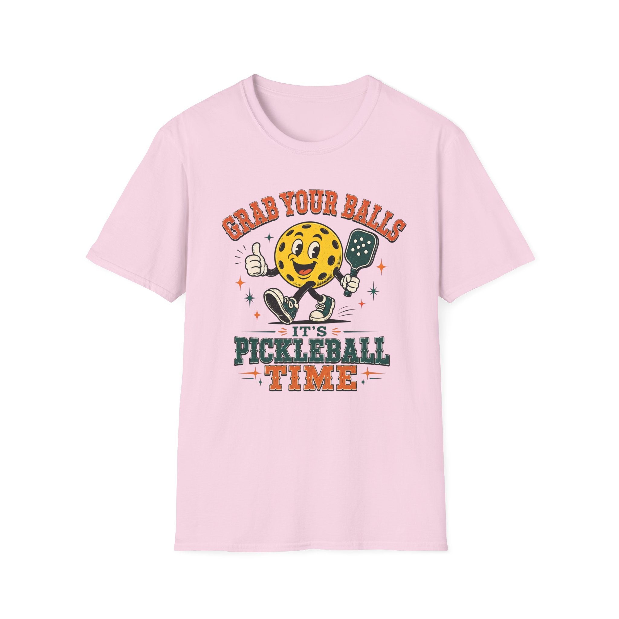 T-Shirt "Grab Your Balls Its Pickleball Time"