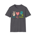 T-Shirt "Peace. Love. Pickleball."