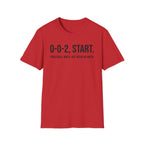 T-Shirt "0-0-2, START. — Pickleball Math"