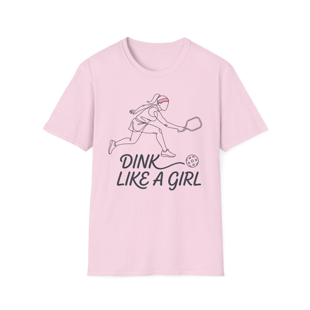 T-Shirt "Dink Like A Girl" Line Art