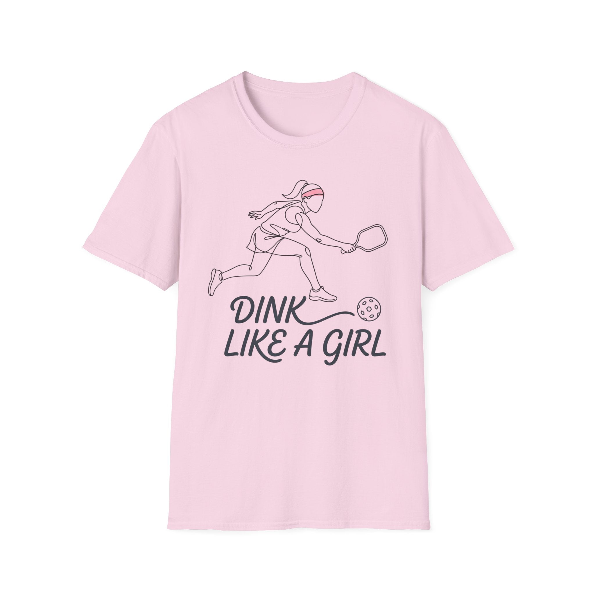 T-Shirt "Dink Like A Girl" Line Art