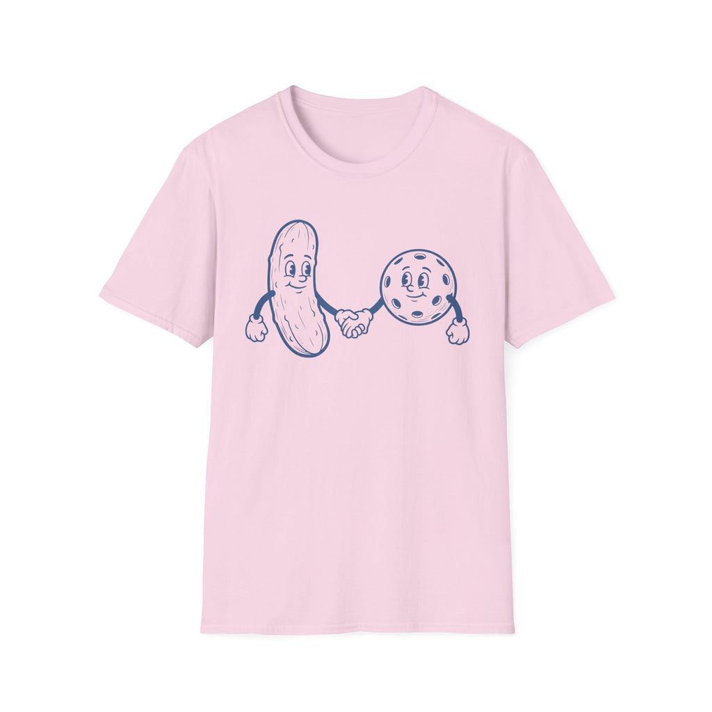 T-Shirt "Pickle and Ball" Holding Hands