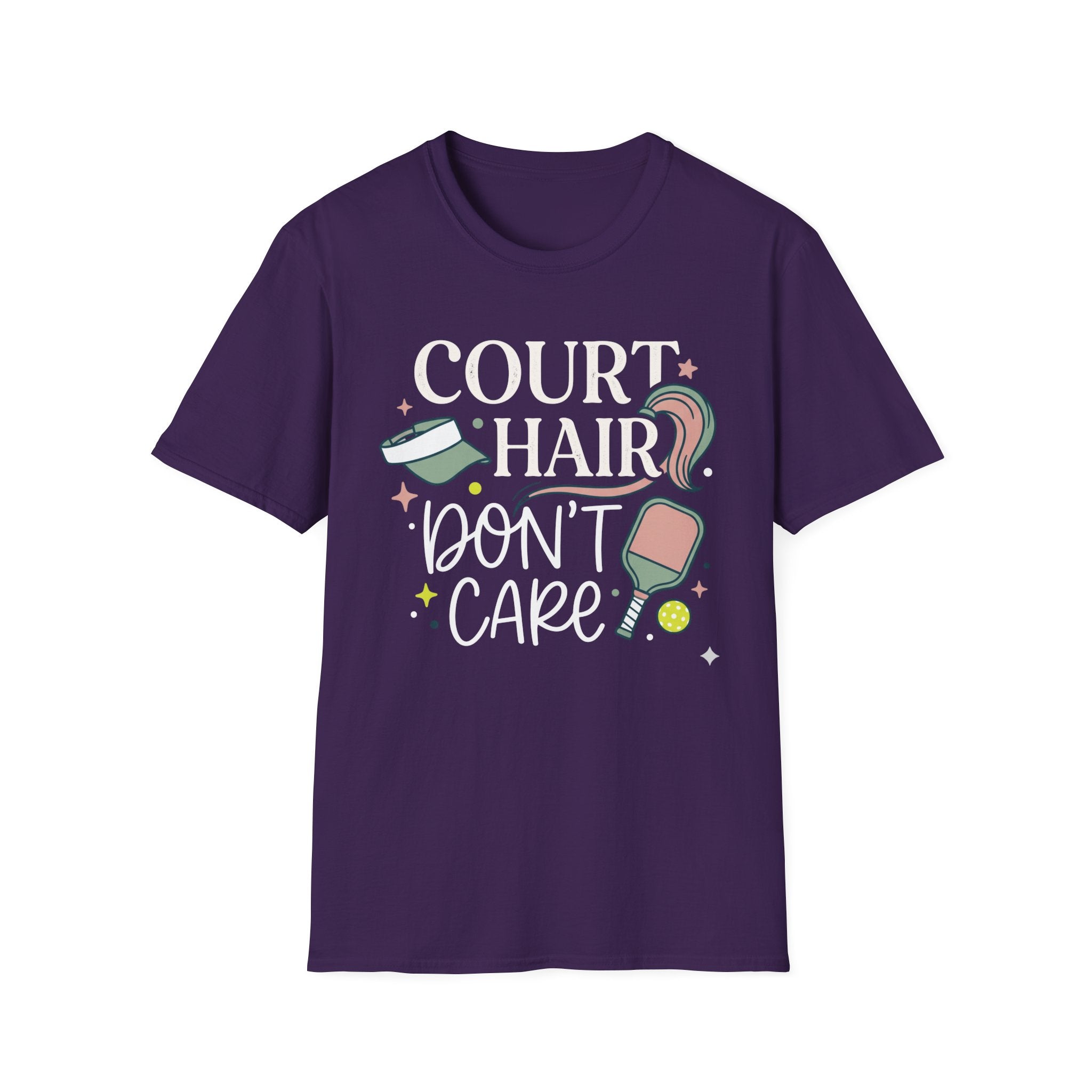 T-Shirt "Court Hair Don't Care"