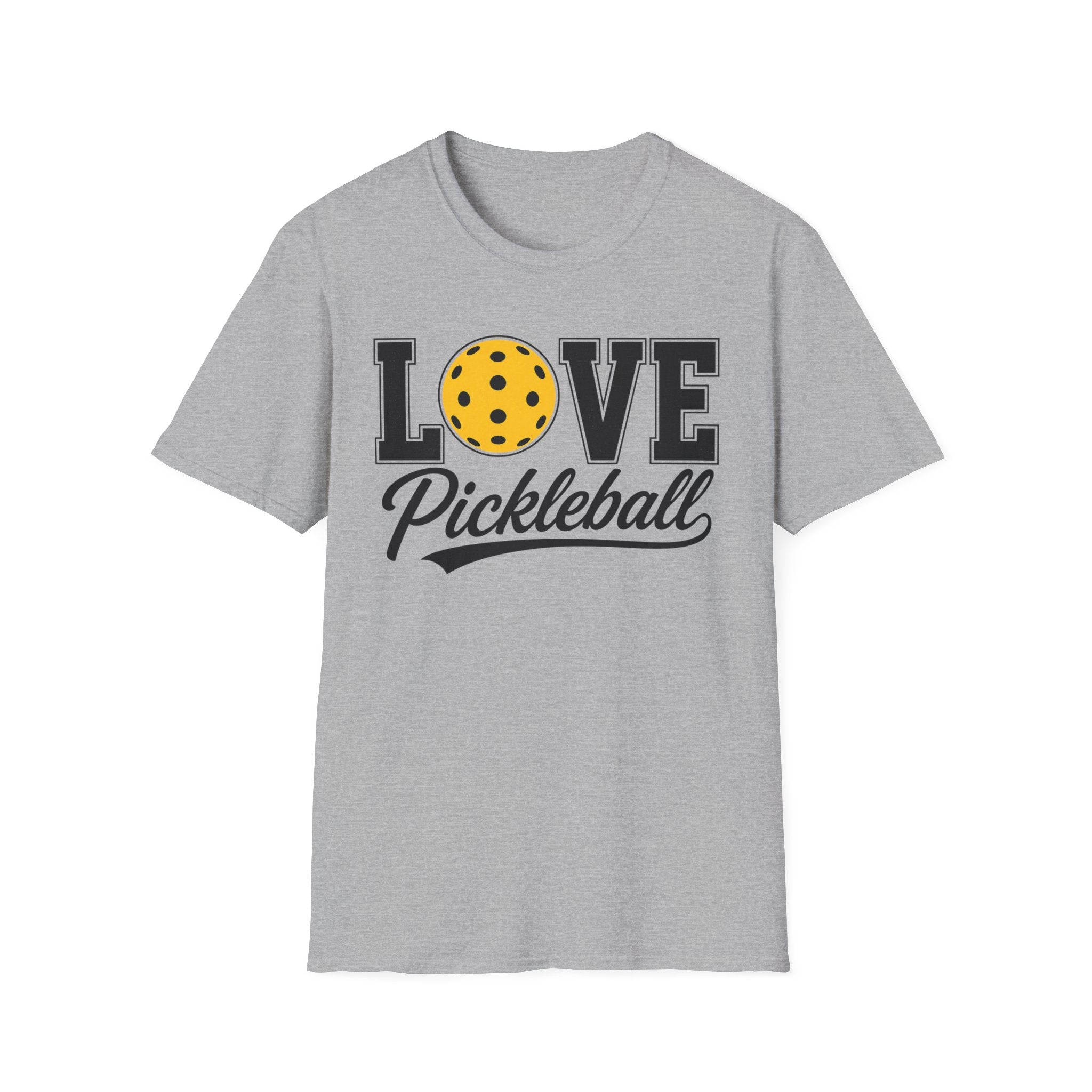 T-Shirt "Love Pickleball" Yellow