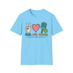 T-Shirt "Peace. Love. Pickleball."