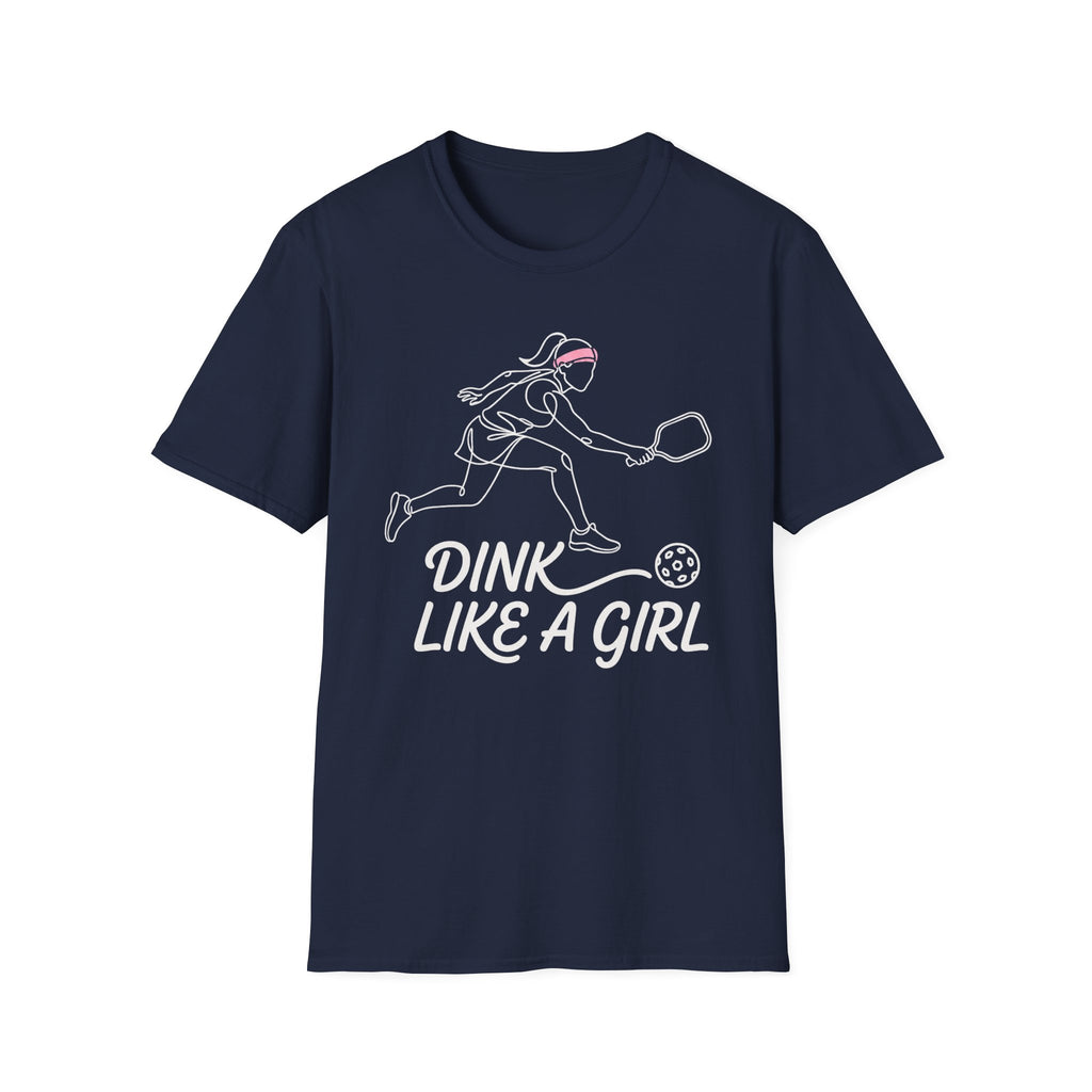 T-Shirt "Dink Like A Girl" Line Art