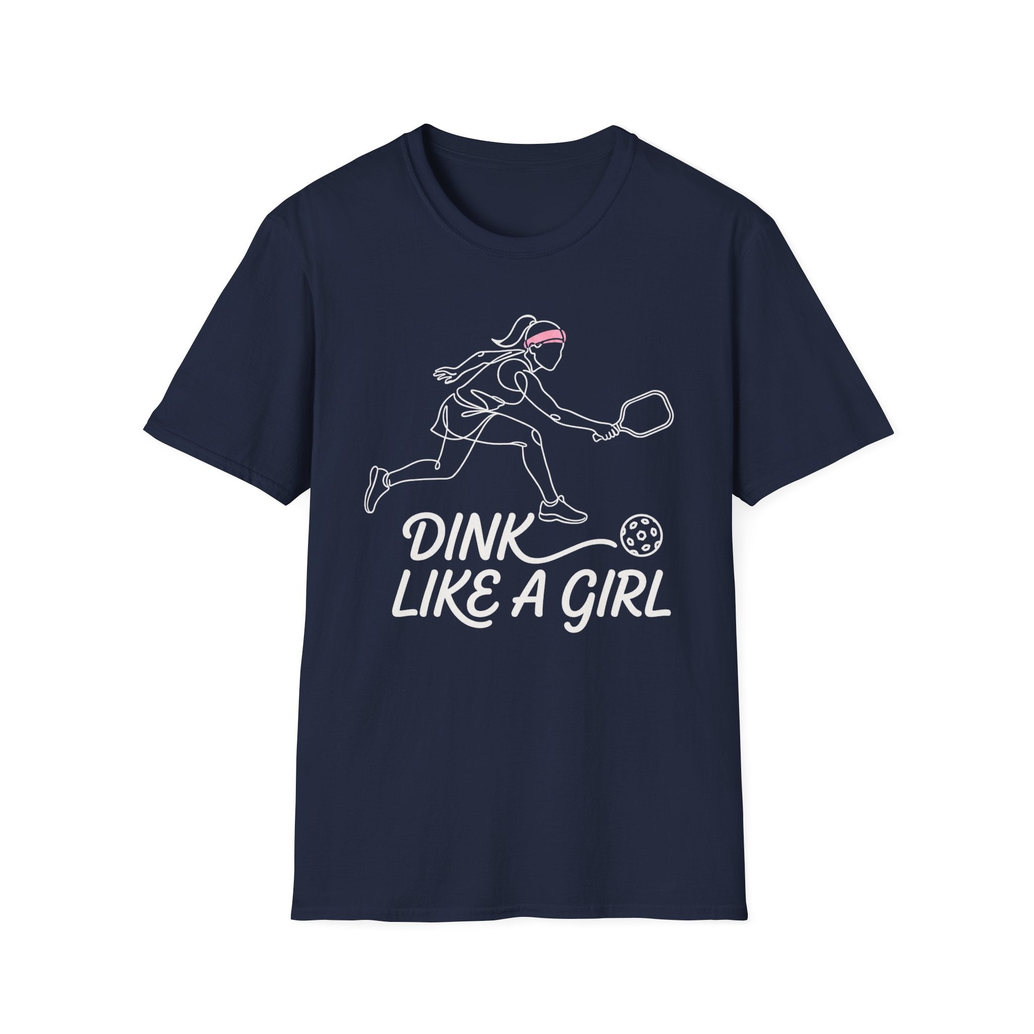 T-Shirt "Dink Like A Girl" Line Art