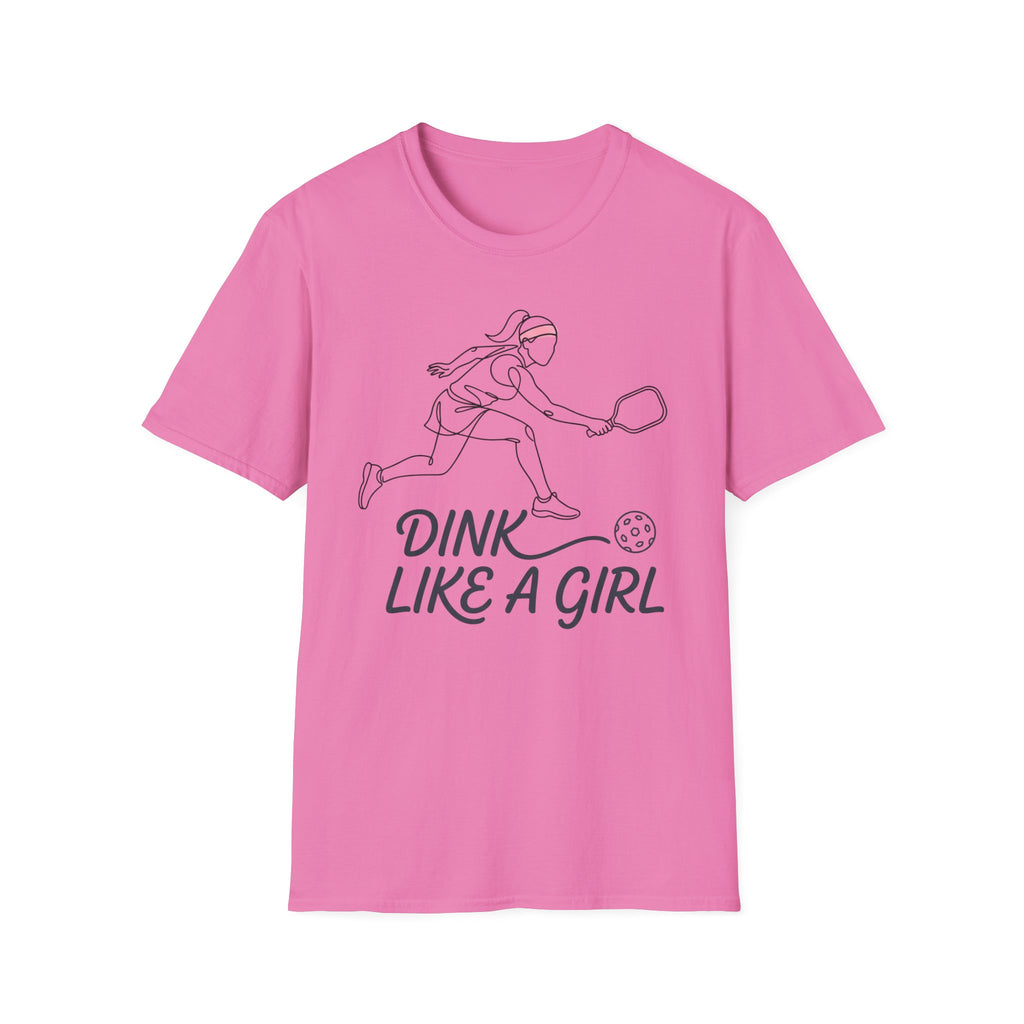 T-Shirt "Dink Like A Girl" Line Art