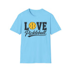 T-Shirt "Love Pickleball" Yellow