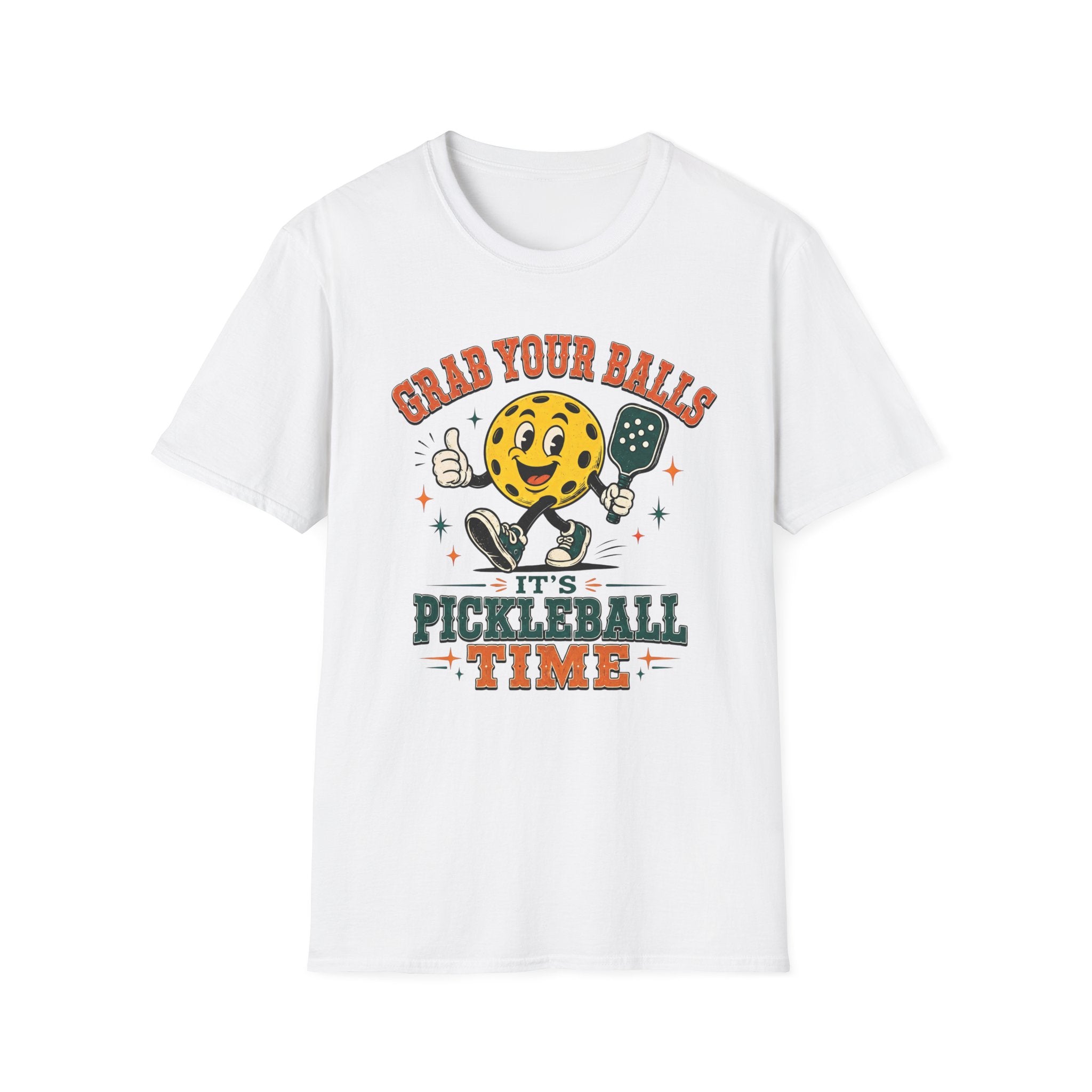 T-Shirt "Grab Your Balls Its Pickleball Time"